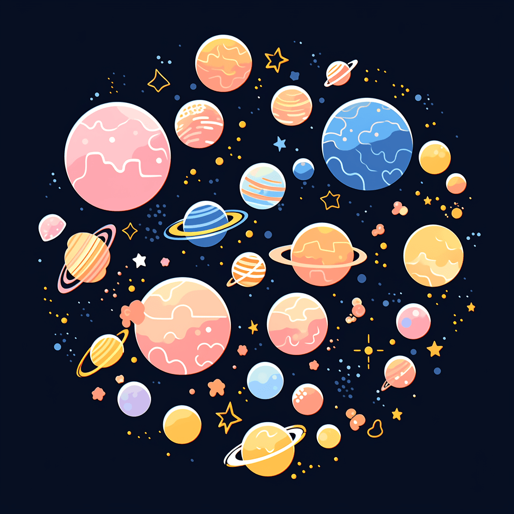 Cosmic Rhythm original repeating artwork