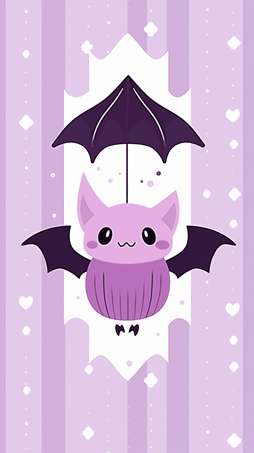 Halloween Bat Duo original repeating artwork