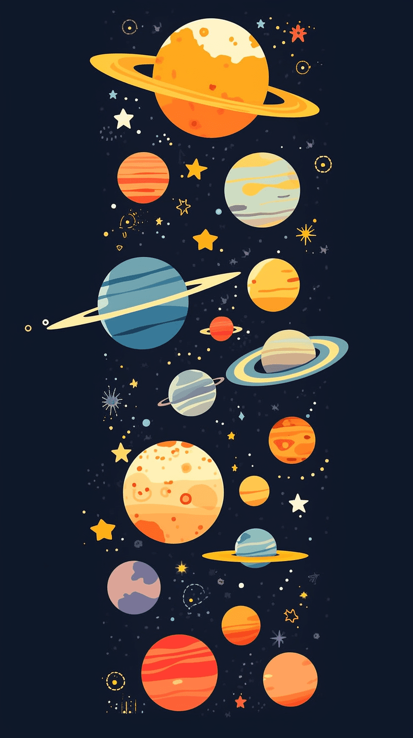 Cosmic Avenue original repeating artwork