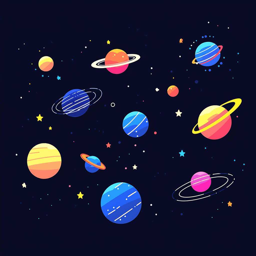 Cosmic Slide original repeating artwork