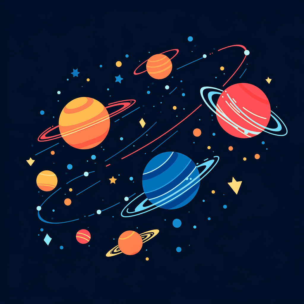 Cosmic 106 original repeating artwork