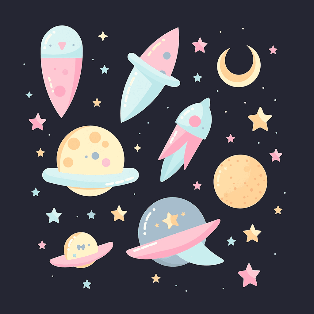Rocket Slide original repeating artwork