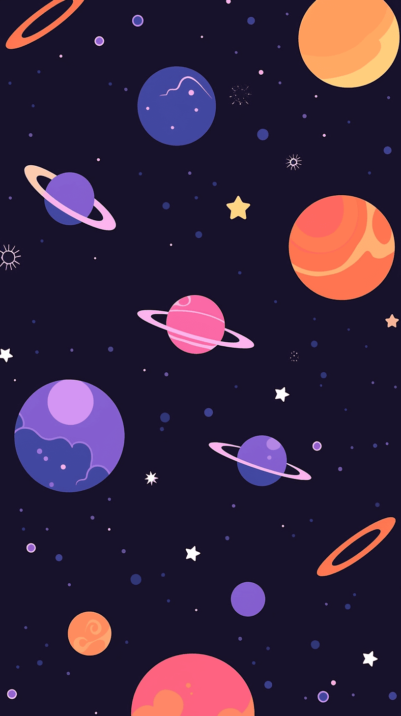 Cosmic Subway original repeating artwork
