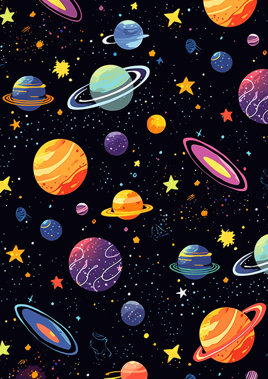 Cosmic Summit original repeating artwork