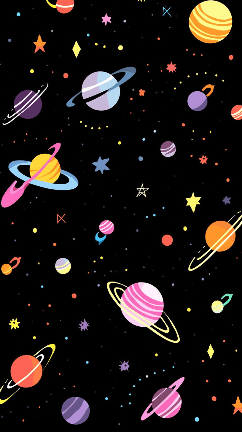 Cosmic Golden original repeating artwork