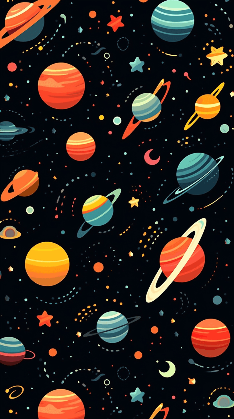 Cosmic Bounce original repeating artwork