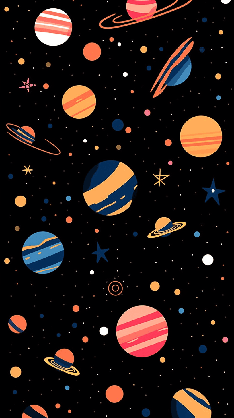 Cosmic Tribe original repeating artwork