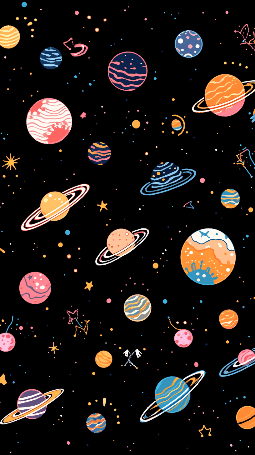 Cosmic Series original repeating artwork