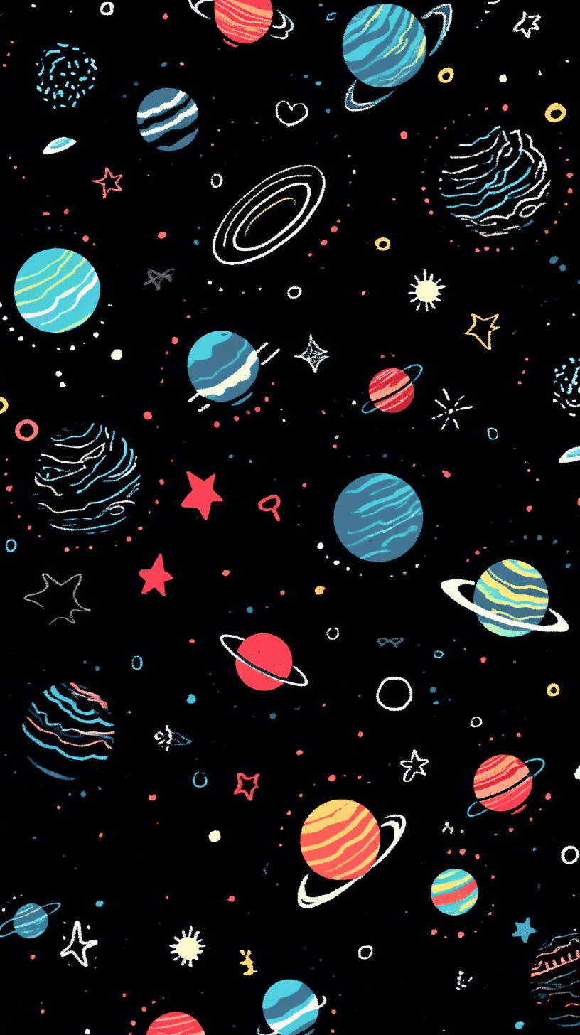 Cosmic Bloom original repeating artwork