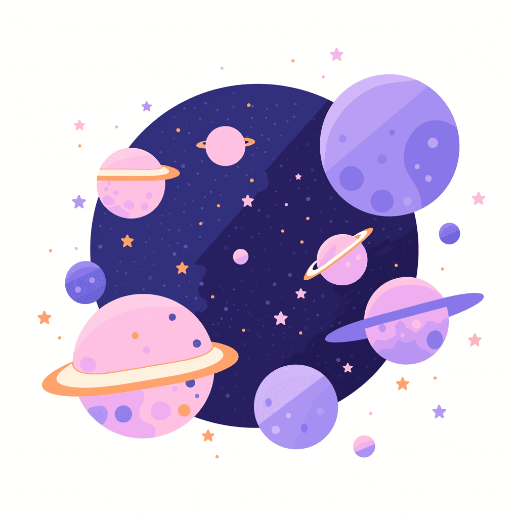 Cosmic Winter original repeating artwork
