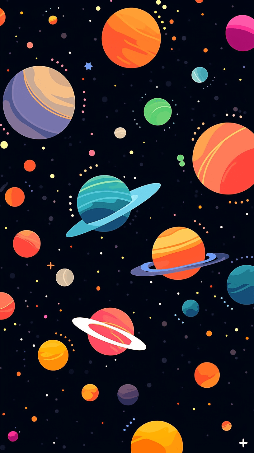 Cosmic Morning original repeating artwork