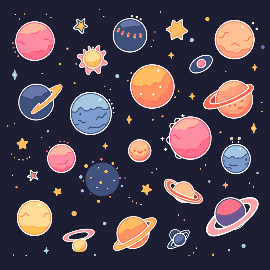 Cosmic Drift original repeating artwork