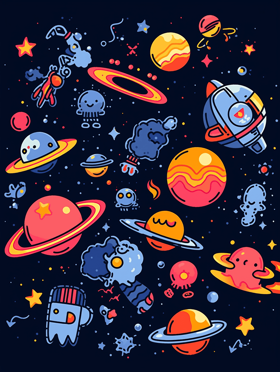 Cosmic 225 original repeating artwork