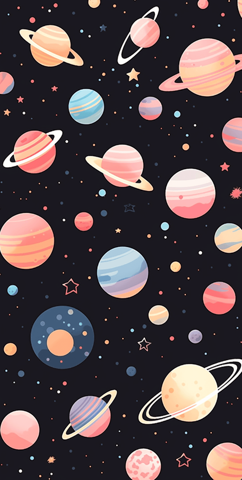 Cosmic Moonlit original repeating artwork