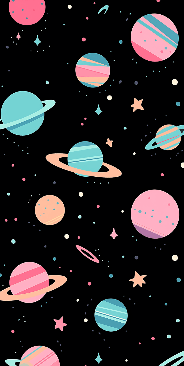 Cosmic Pals original repeating artwork