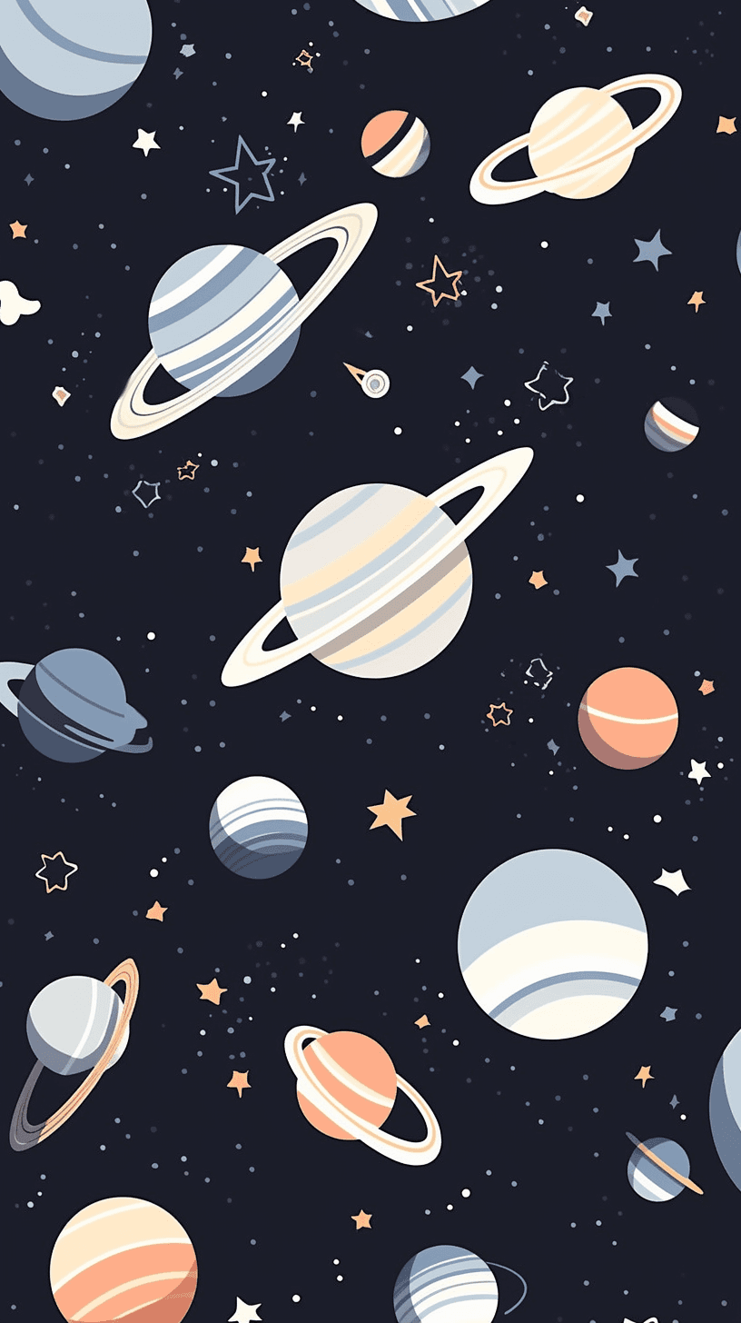 Cosmic Squad original repeating artwork