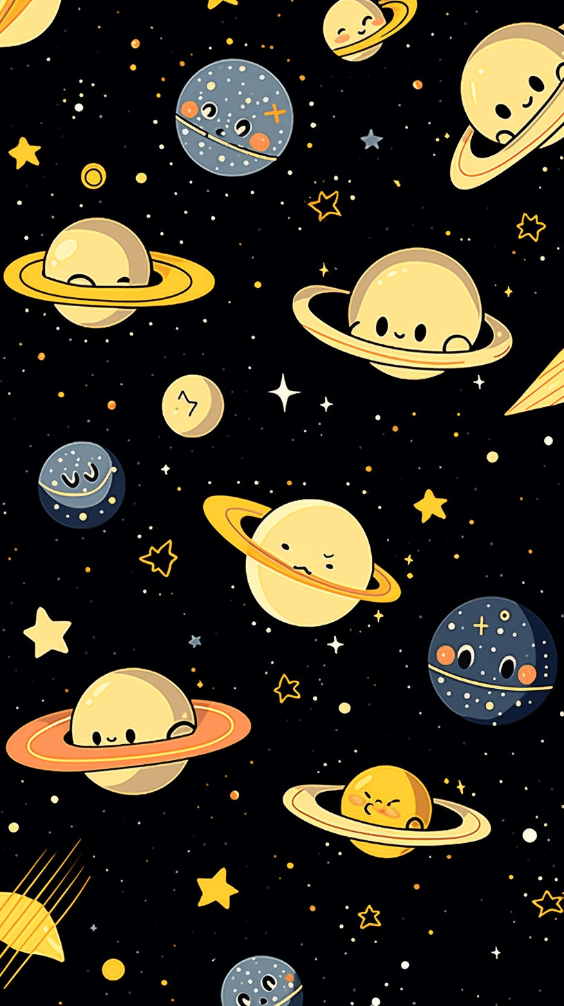 Cosmic Chase original repeating artwork
