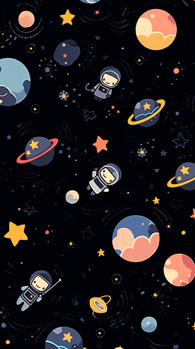 Cosmic Summer original repeating artwork