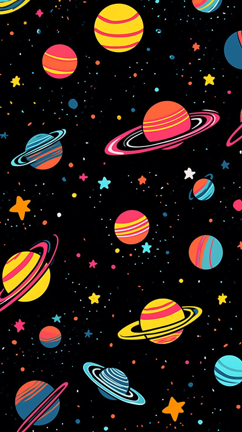 Cosmic 105 original repeating artwork