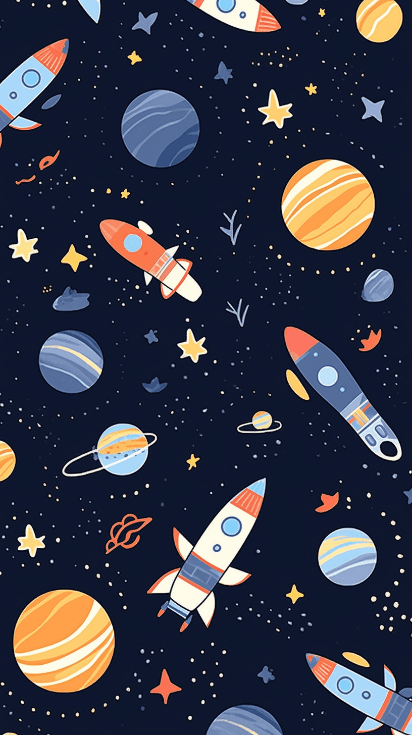 Cosmic 054 original repeating artwork