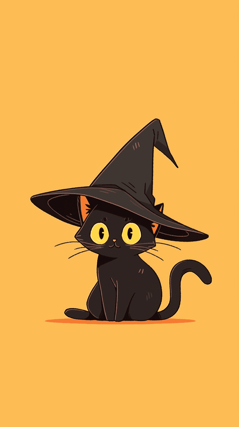 Halloween Cat Tribe original repeating artwork