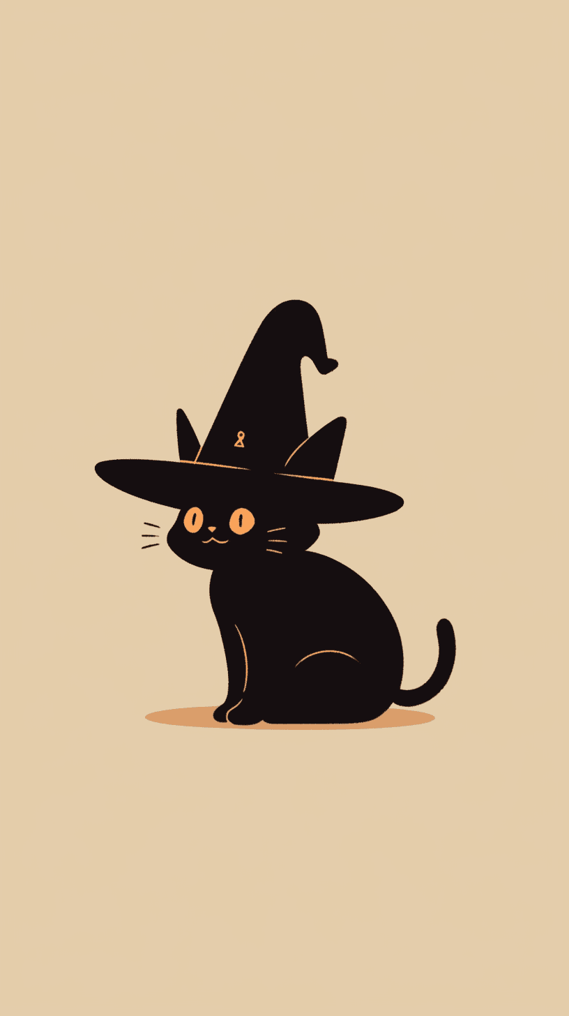 Halloween Cat Session original repeating artwork