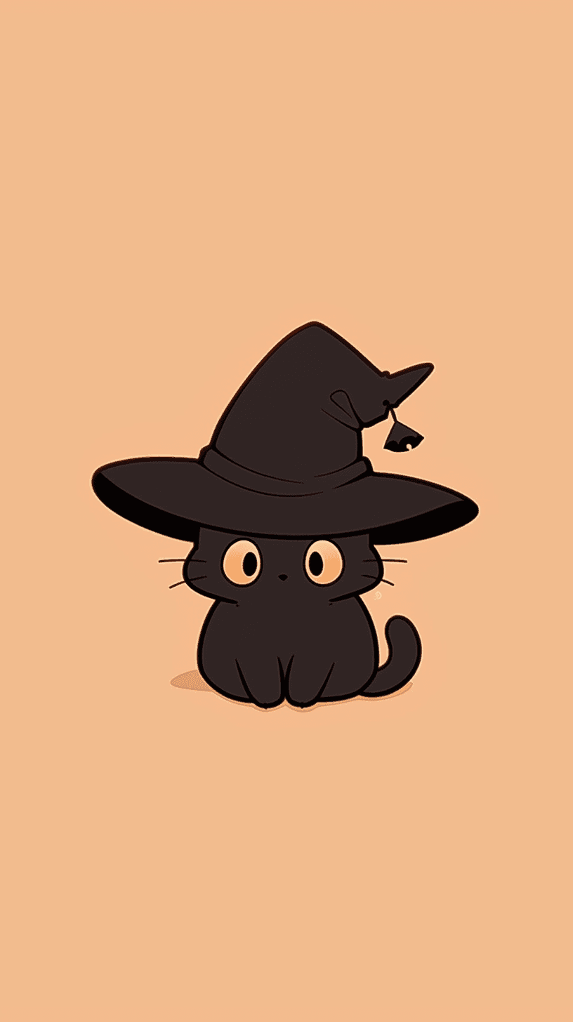 Halloween Cat Fair original repeating artwork