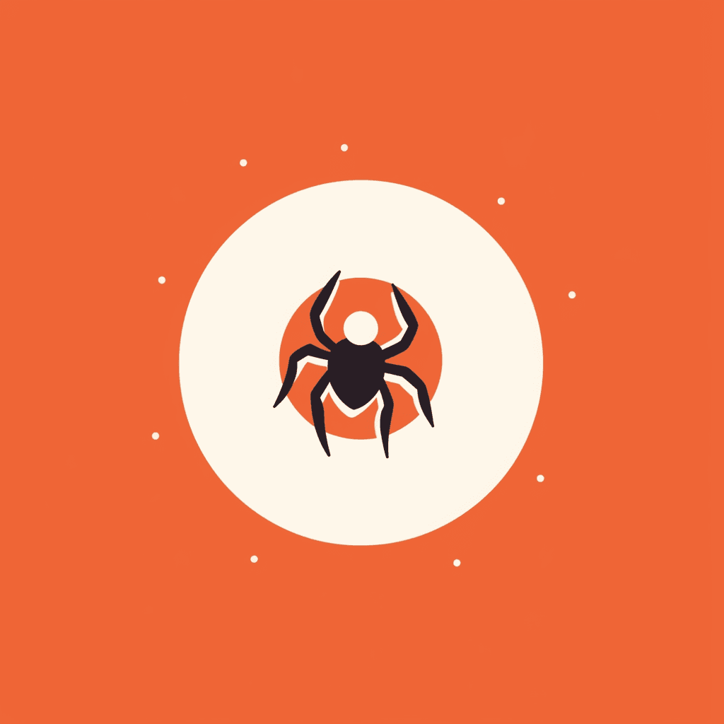 Halloween Spider Zip original repeating artwork