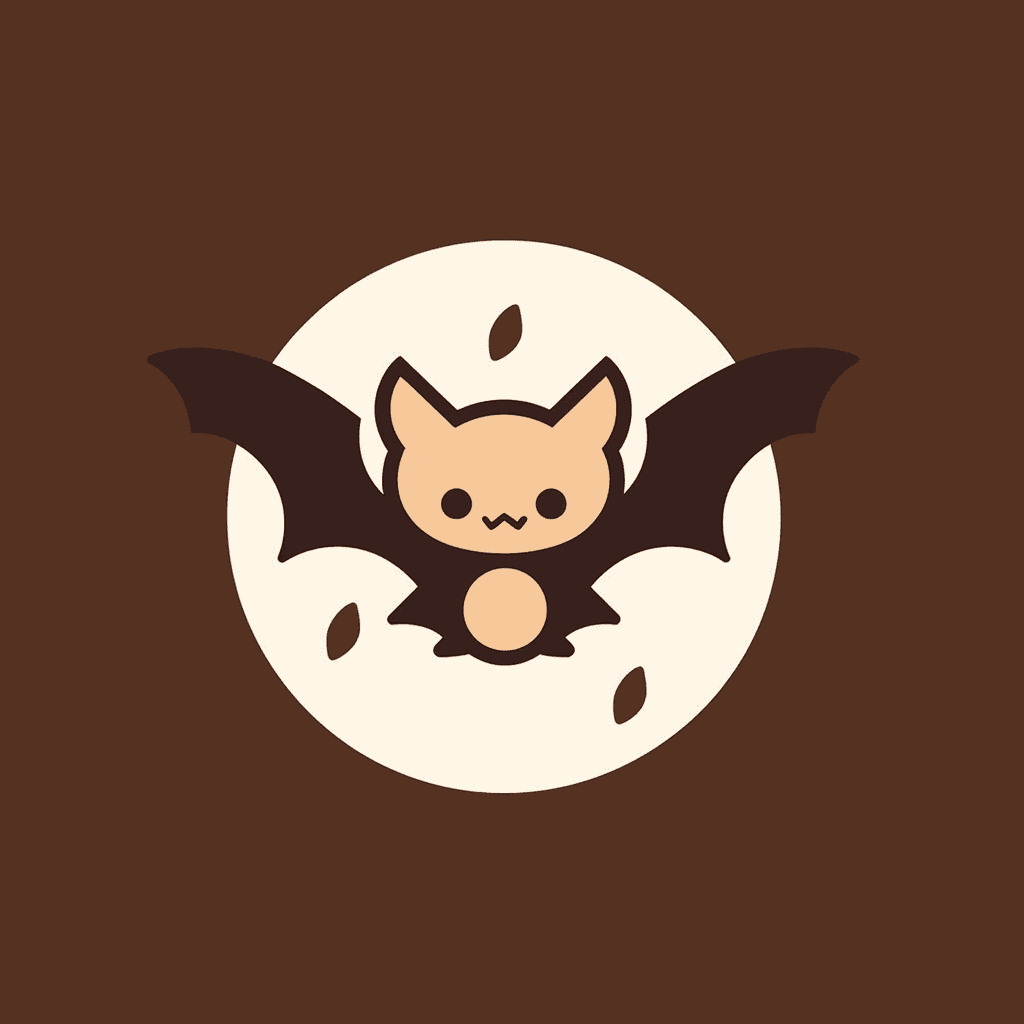 Halloween Bat Moonlit original repeating artwork
