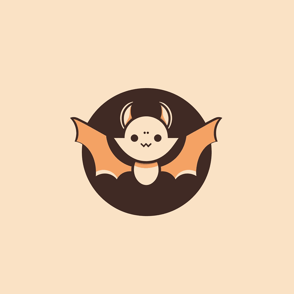 Halloween Bat Shine On original repeating artwork
