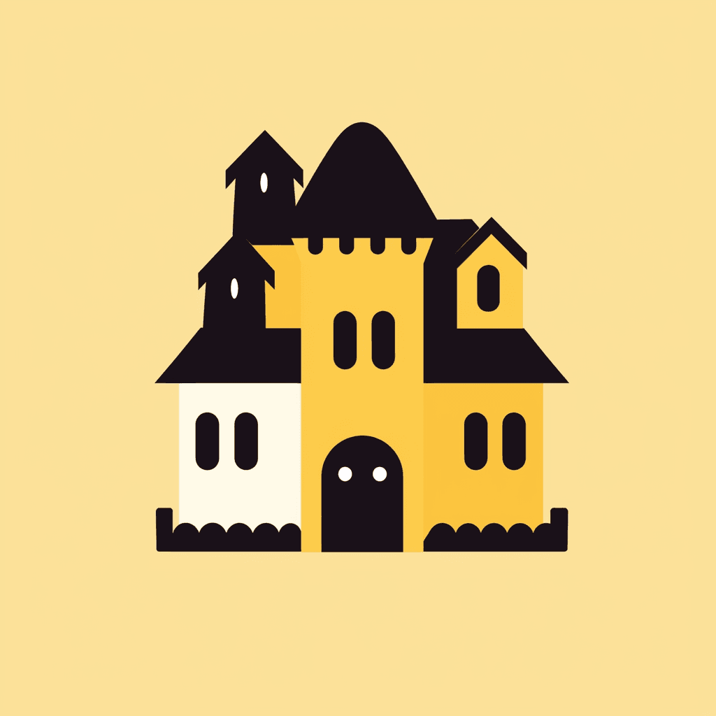 Halloween Castle Parade original repeating artwork