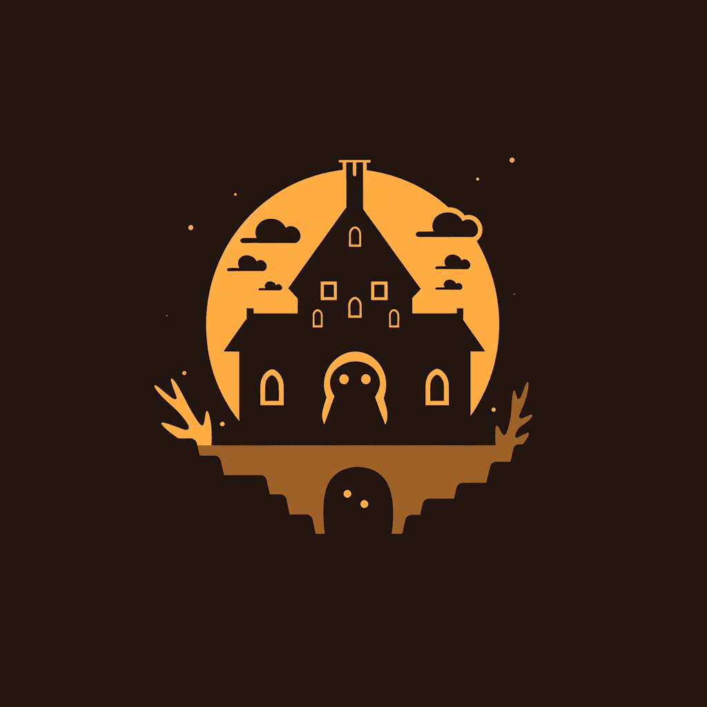 Halloween Castle Show original repeating artwork