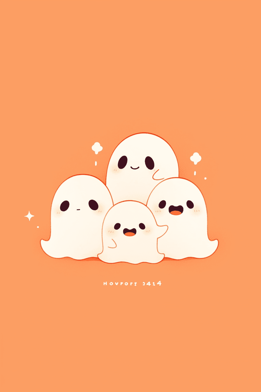 Halloween Ghost 1108 original repeating artwork