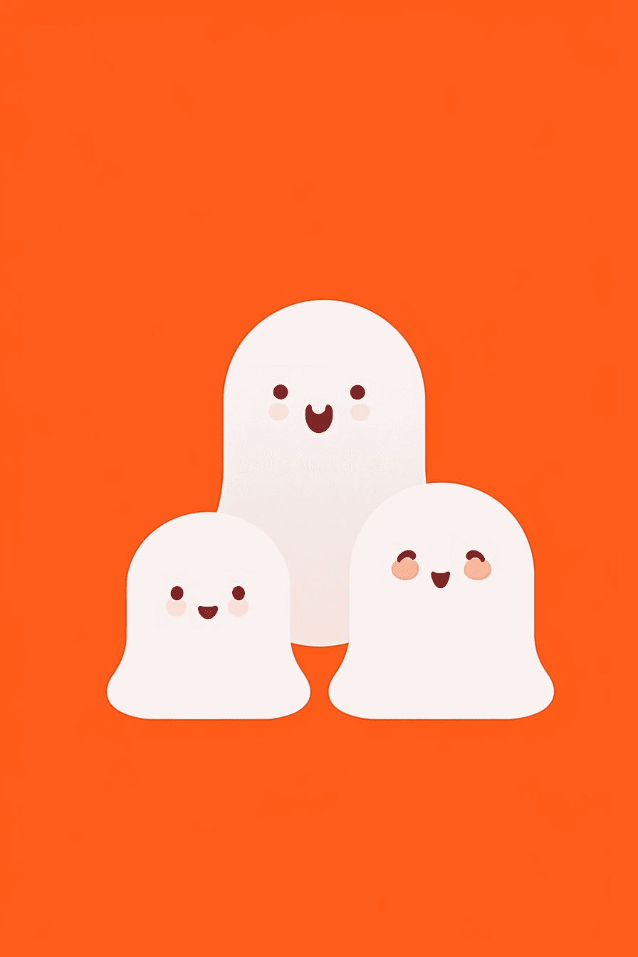 Halloween Ghost 1107 original repeating artwork