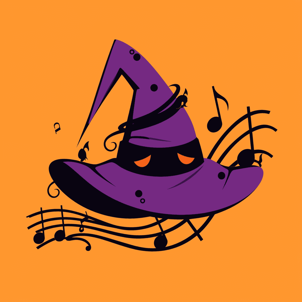 Halloween Hat Jam original repeating artwork