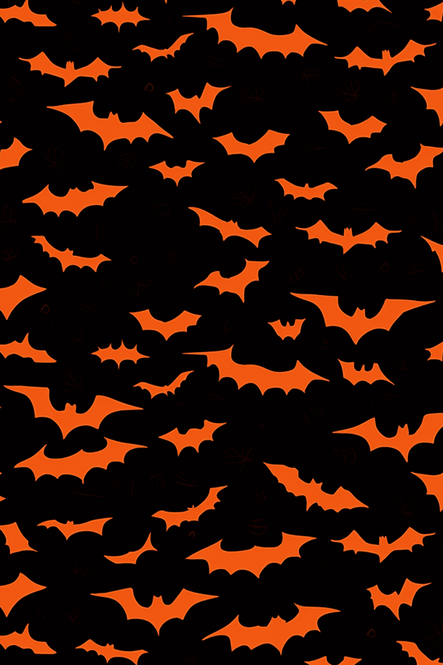 Halloween Bat Flow original repeating artwork