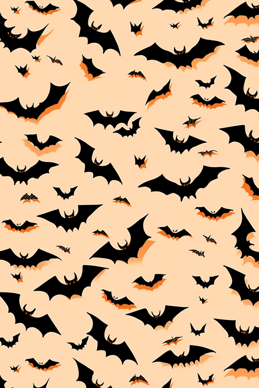 Halloween Bat Shine original repeating artwork