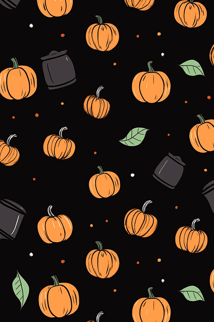 Halloween Pumpkin 354 original repeating artwork