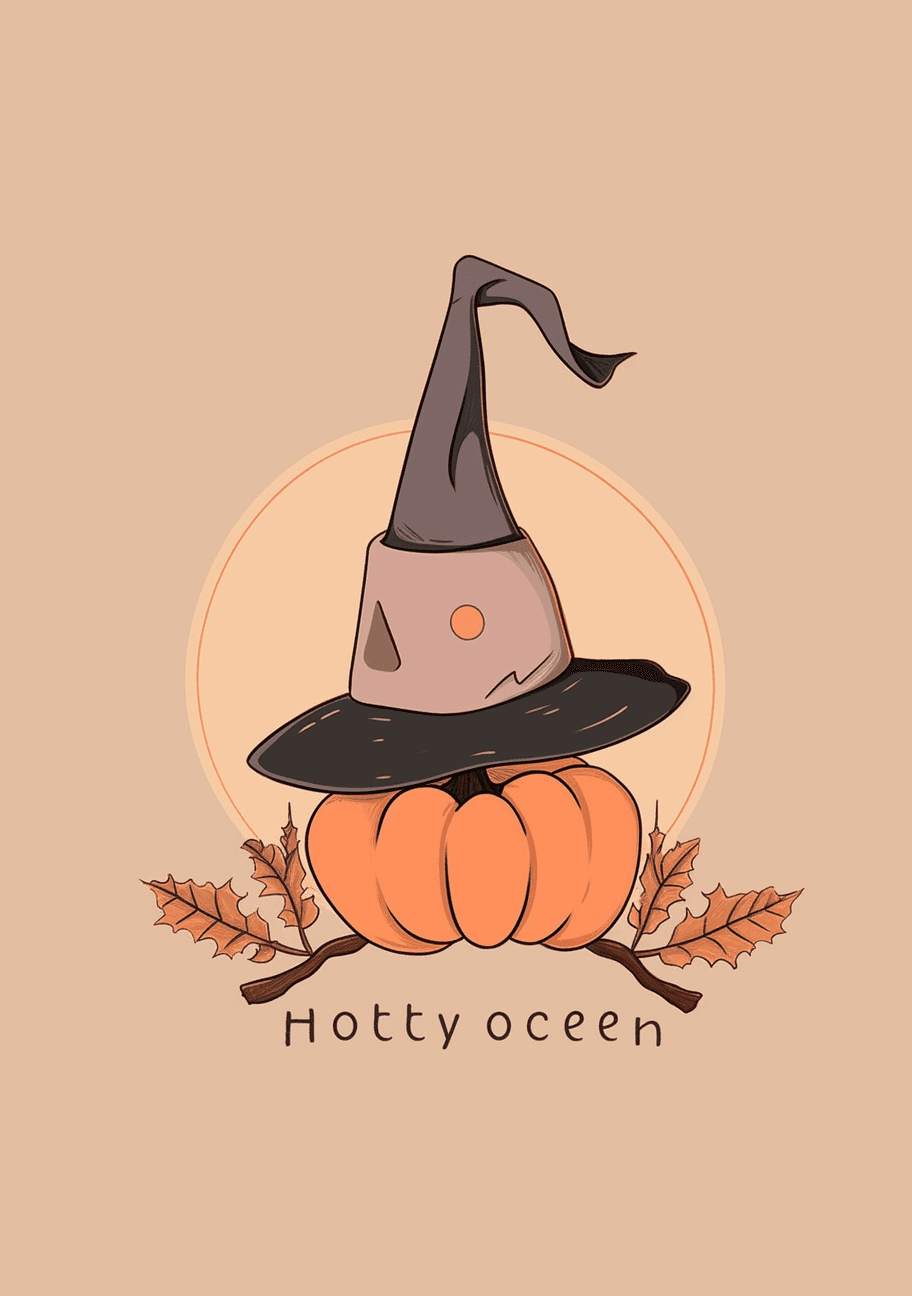 Halloween Hat Dash original repeating artwork