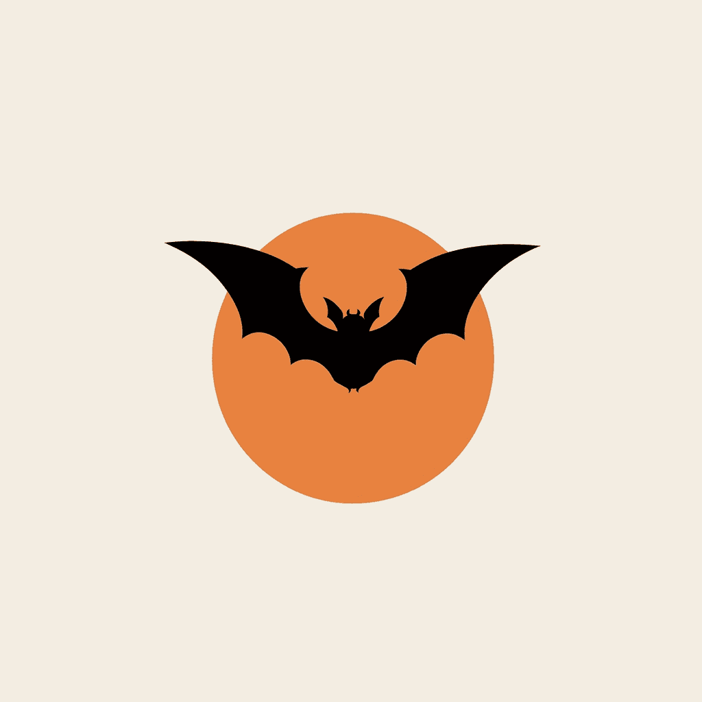 Halloween Bat Roam original repeating artwork