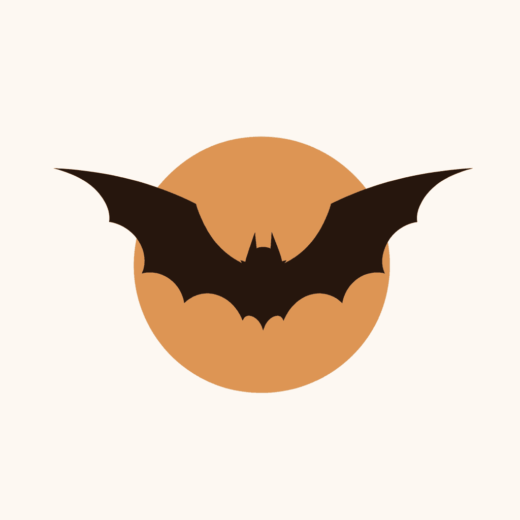 Halloween Bat Daybreak original repeating artwork