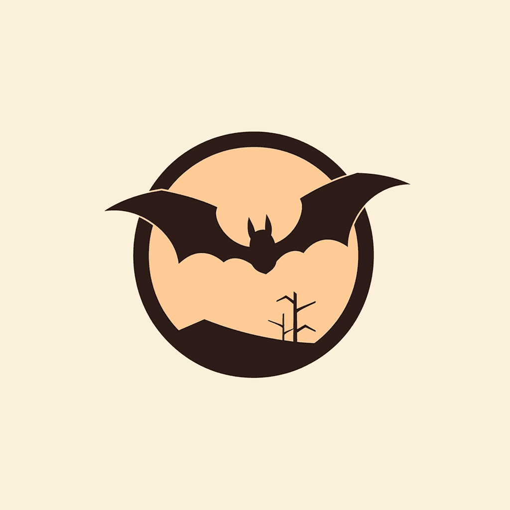 Halloween Bat Glow original repeating artwork