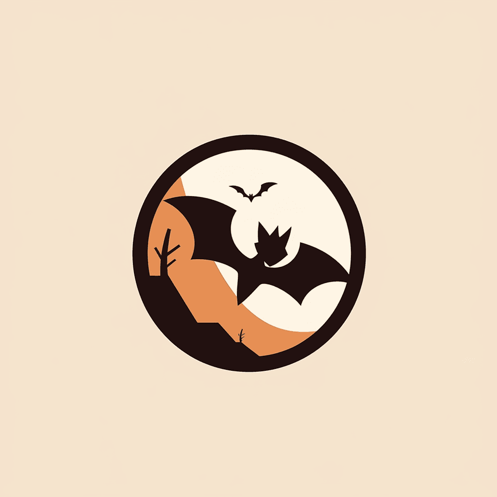 Halloween Bat Glide original repeating artwork