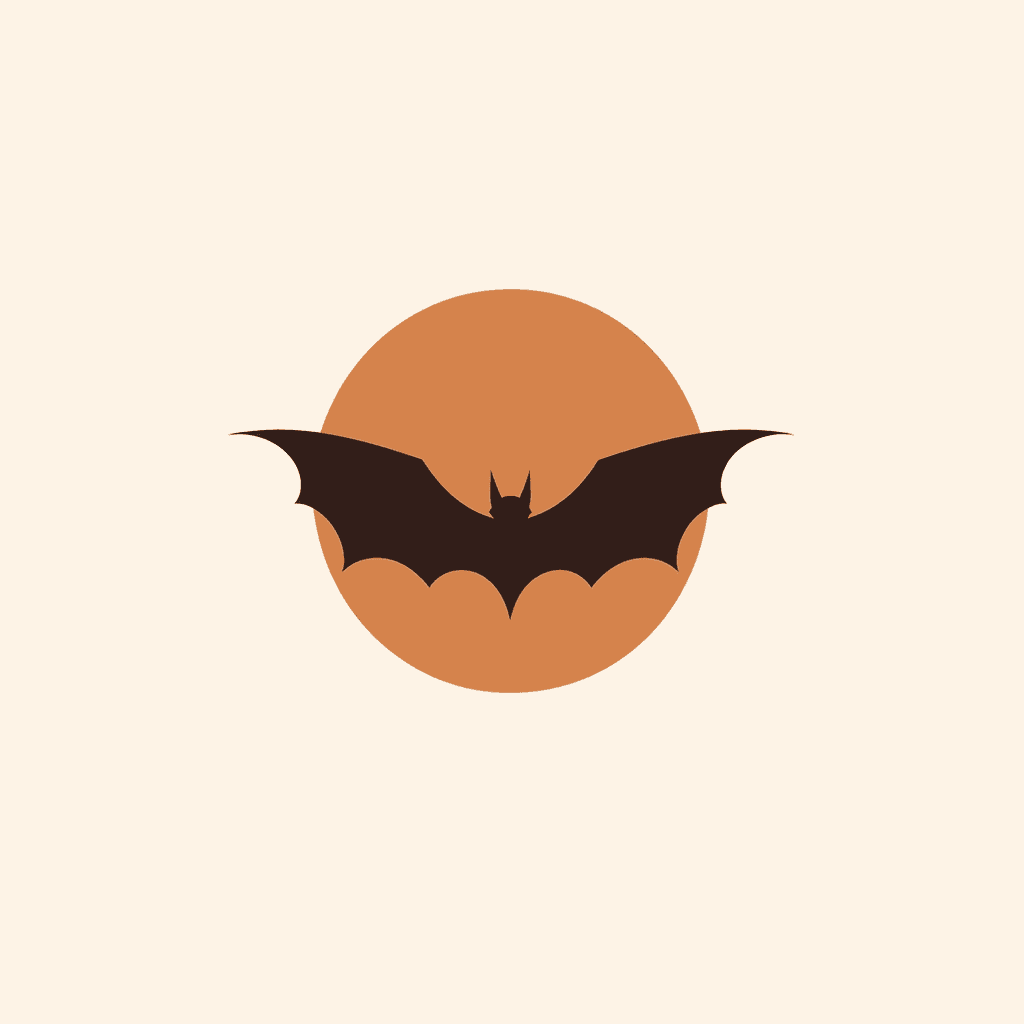 Halloween Bat Zoom original repeating artwork