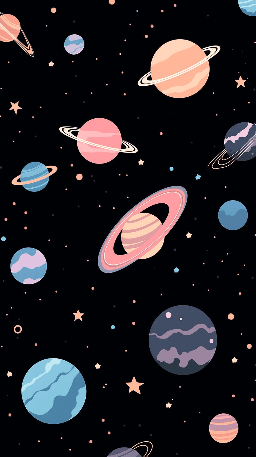 Cosmic North original repeating artwork