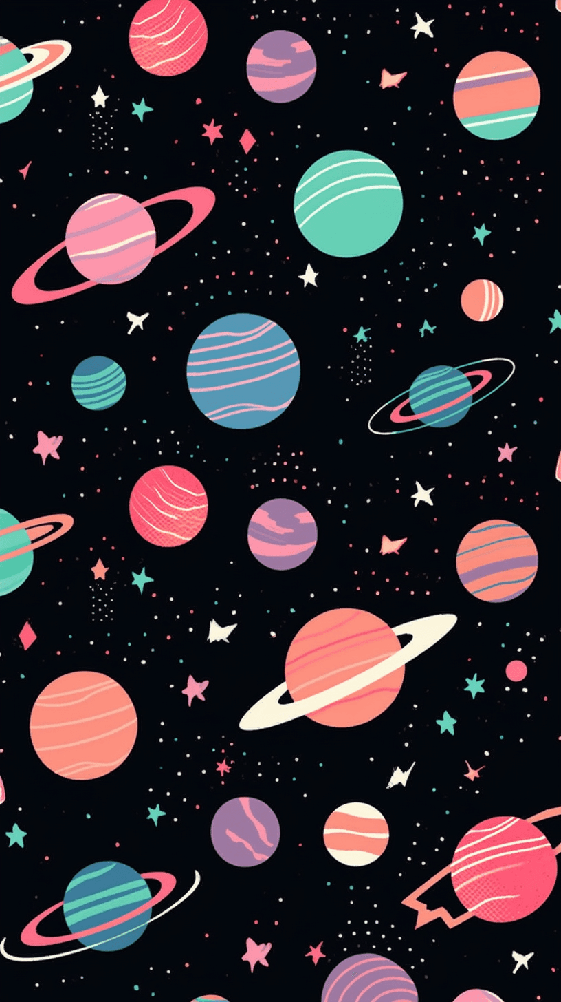 Cosmic Uptown original repeating artwork