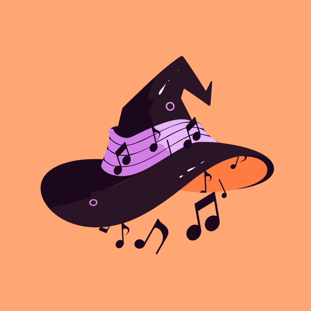 Halloween Hat Tribe original repeating artwork