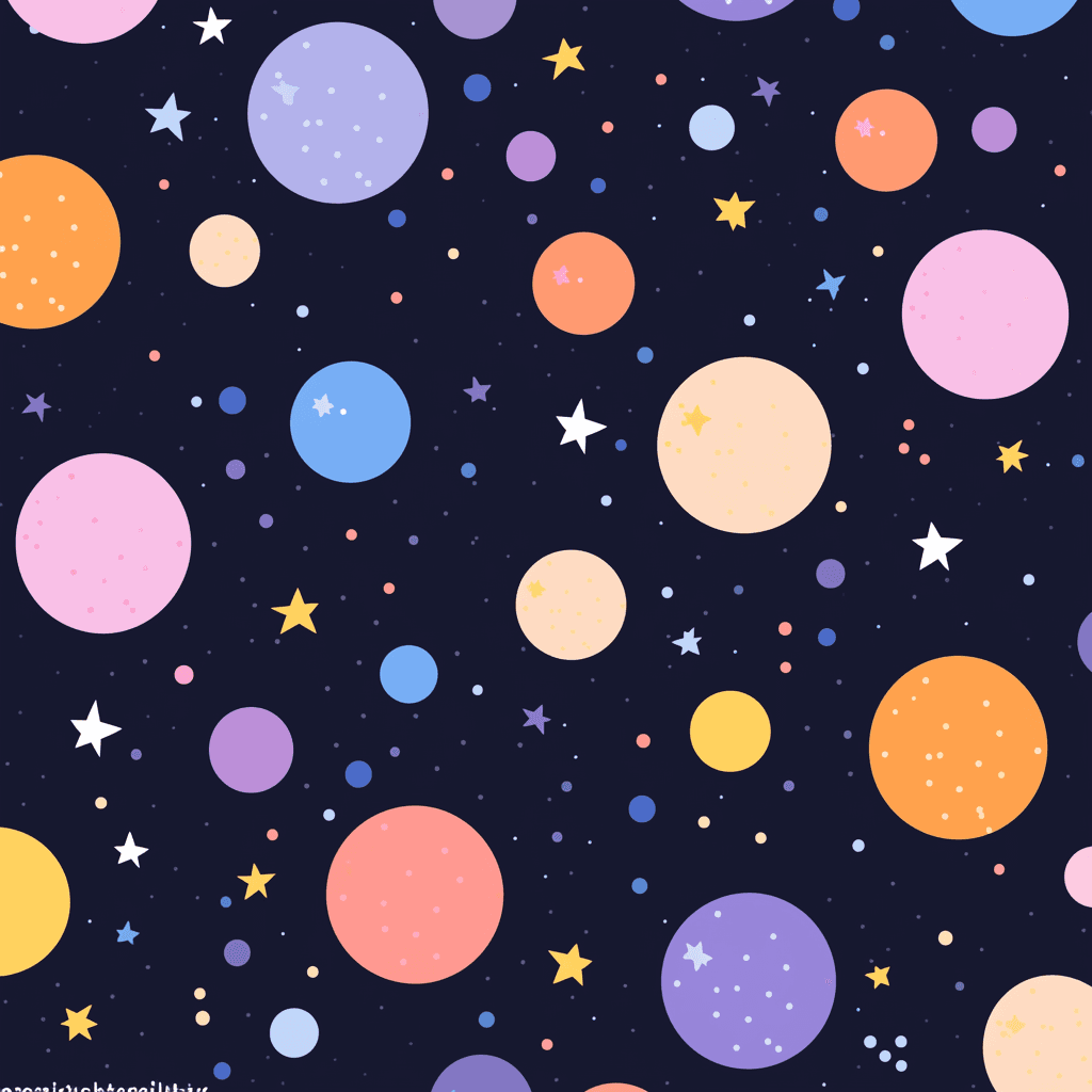 Cosmic Amber original repeating artwork