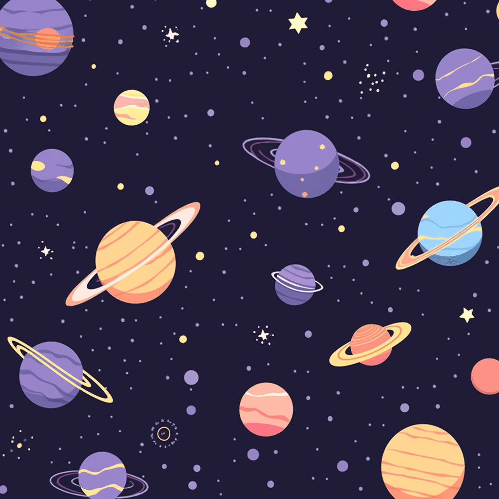 Cosmic Fair original repeating artwork
