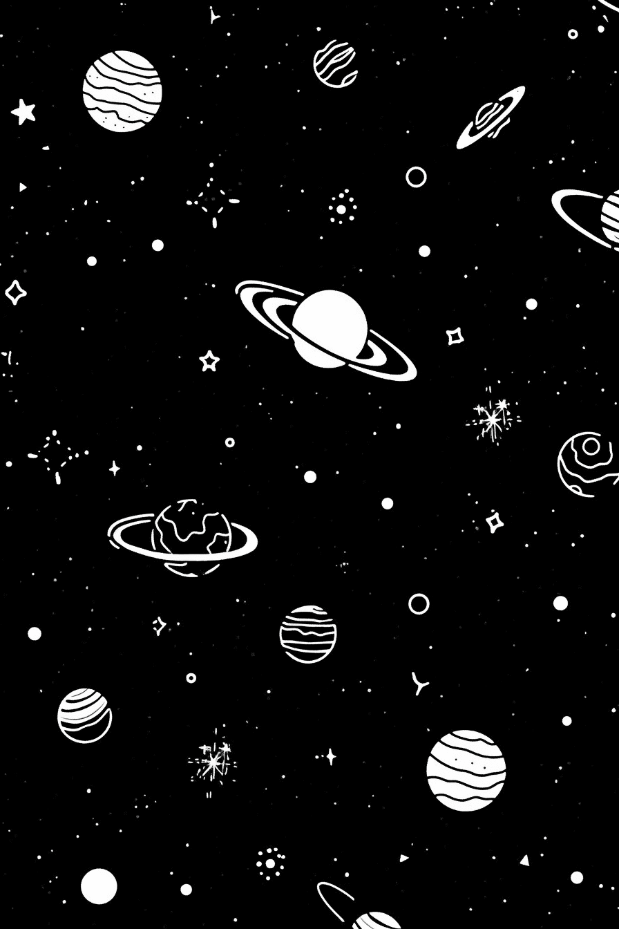 Cosmic Evening original repeating artwork